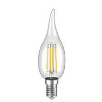 Лампа светодиодная IEK СB35 Свеча на ветру CL Е14 220В 7Вт 840Лм 3000К 35х128мм картинка 